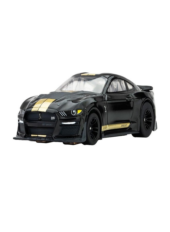 AFX 22082 Mega-G+ 2022 Ford Shelby Mustang GT500H Black/Gold HO Slot Car - Image 1
